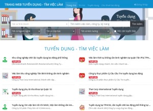 How vlam.vn looks like on a tablet such as an iPad.