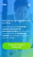 How vlex.es looks like on a mobile device such as an iPhone.