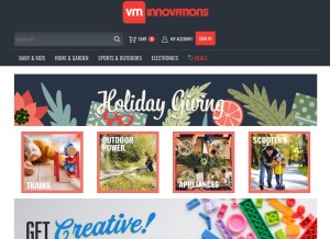 How vminnovations.com looks like on a tablet such as an iPad.