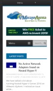 How vmwarearena.com looks like on a mobile device such as an iPhone.