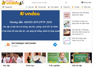 How vndoc.com looks like on a tablet such as an iPad.