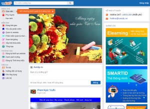 How vnedu.vn looks like on a tablet such as an iPad.