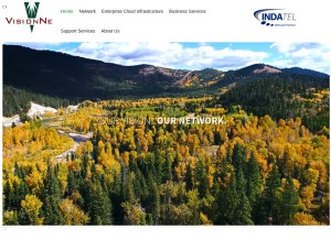 How vnet-inc.com looks like on a tablet such as an iPad.