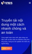 How vnis.vn looks like on a mobile device such as an iPhone.