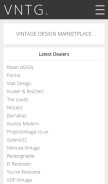 How vntg.com looks like on a mobile device such as an iPhone.