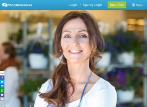 How vocalreferences.com looks like on a tablet such as an iPad.