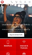 How vodafone.de looks like on a mobile device such as an iPhone.