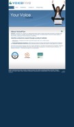 How voicefive.com looks like on a mobile device such as an iPhone.