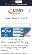 How voipsupply.com looks like on a mobile device such as an iPhone.