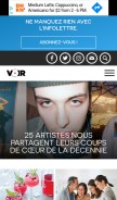 How voir.ca looks like on a mobile device such as an iPhone.