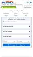 How voiture24.ma looks like on a mobile device such as an iPhone.