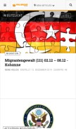 How volldraht.de looks like on a mobile device such as an iPhone.