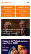 How volleybal.nl looks like on a mobile device such as an iPhone.