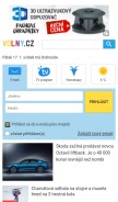 How volny.cz looks like on a mobile device such as an iPhone.