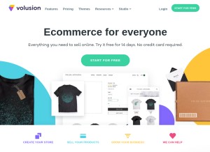 How volusion.com looks like on a tablet such as an iPad.