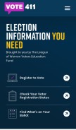 How vote411.org looks like on a mobile device such as an iPhone.
