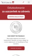 How votum-sa.pl looks like on a mobile device such as an iPhone.