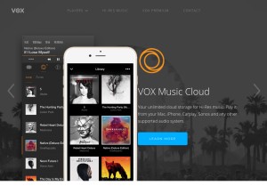 How vox.rocks looks like on a tablet such as an iPad.