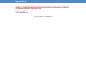How voyageforum.com looks like on a tablet such as an iPad.