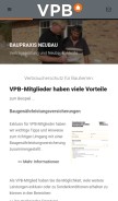 How vpb.de looks like on a mobile device such as an iPhone.