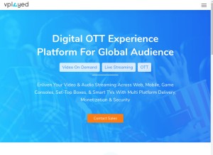 How vplayed.com looks like on a tablet such as an iPad.