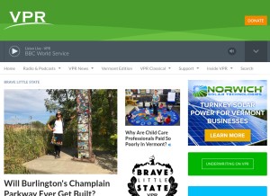 How vpr.net looks like on a tablet such as an iPad.