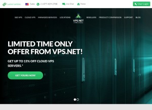 How vps.net looks like on a tablet such as an iPad.
