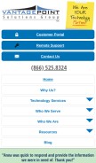 How vpsg.net looks like on a mobile device such as an iPhone.