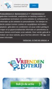 How vriendenloterij.nl looks like on a mobile device such as an iPhone.