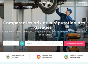 How vroomly.com looks like on a tablet such as an iPad.