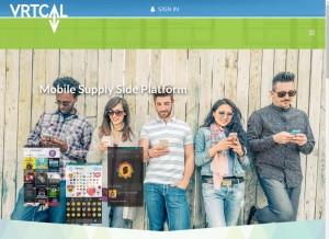 How vrtcal.com looks like on a tablet such as an iPad.