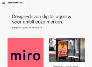 How vruchtvlees.com looks like on a tablet such as an iPad.