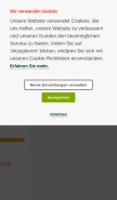 How vserver.de looks like on a mobile device such as an iPhone.