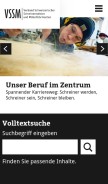 How vssm.ch looks like on a mobile device such as an iPhone.