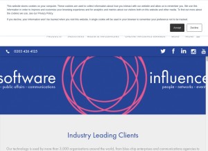 How vuelio.com looks like on a tablet such as an iPad.