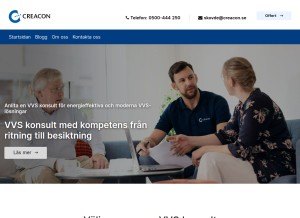 How vvskonsult.net looks like on a tablet such as an iPad.