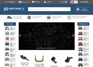 How vwheritage.com looks like on a tablet such as an iPad.