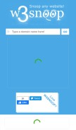How w3snoop.com looks like on a mobile device such as an iPhone.