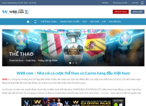 How w88.sbs looks like on a tablet such as an iPad.