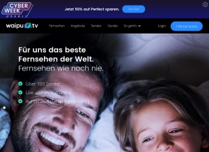 How waipu.tv looks like on a tablet such as an iPad.
