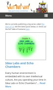 How waitbutwhy.com looks like on a mobile device such as an iPhone.