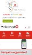 How wakemed.org looks like on a mobile device such as an iPhone.