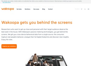 How wakoopa.com looks like on a tablet such as an iPad.