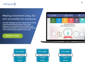 How walkingspree.com looks like on a tablet such as an iPad.