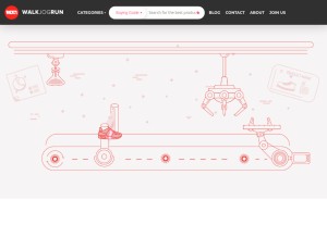 How walkjogrun.net looks like on a tablet such as an iPad.
