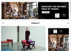 How wallpaper.com looks like on a tablet such as an iPad.