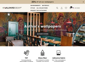 How wallpaperdream.com looks like on a tablet such as an iPad.
