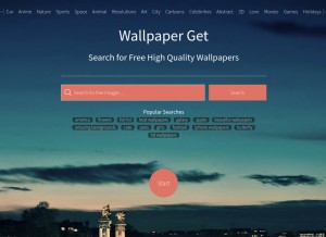 How wallpaperget.com looks like on a tablet such as an iPad.