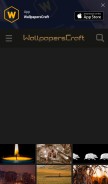 How wallpaperscraft.com looks like on a mobile device such as an iPhone.