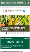 How wallstreet-online.de looks like on a mobile device such as an iPhone.